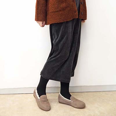 【GORE-TEX】マドラスウォーク madras Walk  防水仕様のムートン風モカシン　MWL1116 OAK 23.0