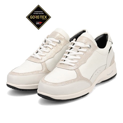 【GORE-TEX】 マドラスウォーク madras Walk 旅行に最適 ウォーキングレザースニーカー　MWL1204 WHITE 23.0