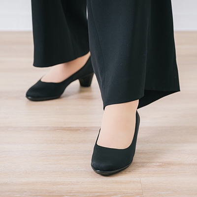 マドラスウォーク madras Walk 【GORE-TEX】雨に強いグリップソールの5.0cm ゴアテックスパンプス　MWL2215 BLACK-TX 23.0