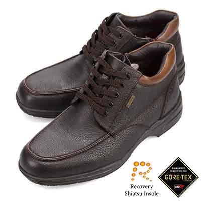 【GORE-TEX】マドラスウォーク madras Walk 「Recovery Shiatsu Insole」搭載で指圧効果により血行を115％促進。 【防水 防滑 4E 】ゴアテックスフットウェア レースアップカジュアルブーツ SPMW5477R BROWN 25.0