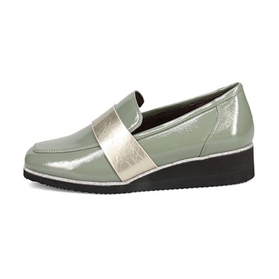 テーン tehen クッションインソールで履き心地抜群、きれいめローファー　TN1775 BLACK 23.0