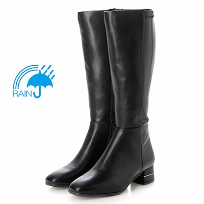 【撥水加工】テーン tehen 美しいシルエットを叶えるストレッチロングブーツ　TN1780 BLACK 23.0