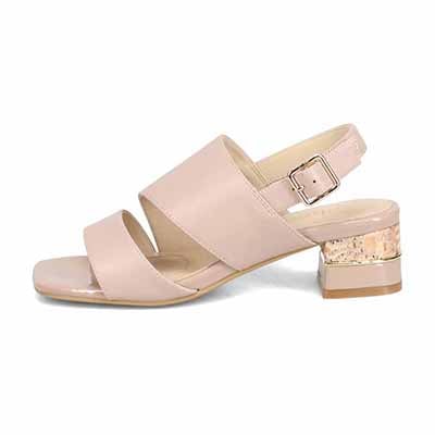 テーン tehen オシャレなヒールもポイント 甲深アシンメトリーカットサンダル　TN1794 OAK 23.0