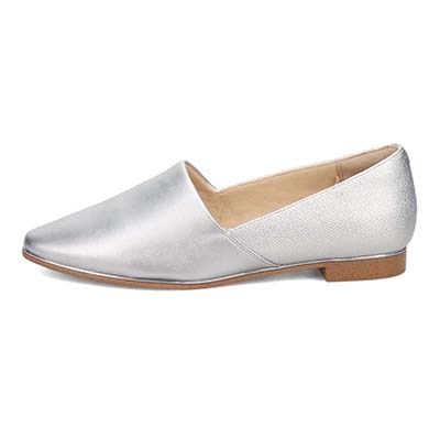 テーン tehen ベーシックフラットパンプス　TN1800 SILVER/C 23.0