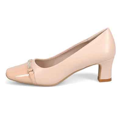 テーン tehen 品格と華やかさを纏う、大人のスクエアトゥパンプス　TN1870 BEIGE 23.0