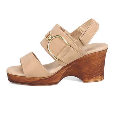 テーン tehen ボリューム感たっぷり♪きれいめカジュアルウェッジヒールサンダル　TN2303 OAK M　(23.0～23.5)