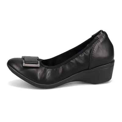 【撥水仕様】テーン tehen 5cmヒールのバックルパンプス TN4030 BLACK M(23.0cm相当)