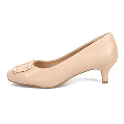 テーン tehen バックルモチーフ ベーシック パンプス TN5503 BEIGE/BEIGE 23.0