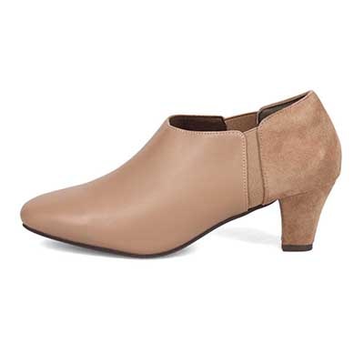 テーン tehen すっきりキレイ目サイドゴアブーティ　TN5508 D-BEIGE 23.0