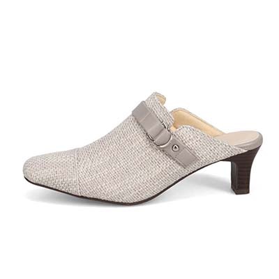 テーン tehen 不動の人気デザイン　スッと履けてきちんと見えるデザインミュール　TN5510 L-GRAY-TX 23.0