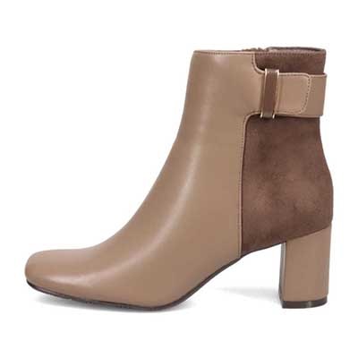 【撥水仕様】テーン tehen サイドの金具がポイント　キレイ目ショーツブーツ　TN6701 OAK-SILKY 23.0