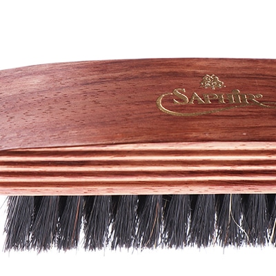 サフィールノワール ブリストルポリッシャーブラシ（豚毛）靴磨き用ブラシ ブラック FREE
