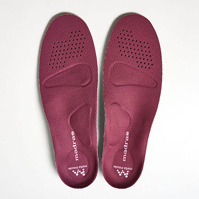マドラス madras リカバリー meta インソール ユニセックスカップインソール アクティブタイプ【返品不可商品】 WINE Mサイズ（25.5～26.5）