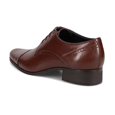 KATHARINE HAMNETT LONDON　外羽根ストレートチップドレスシューズ　03954 D-BROWN 25.0