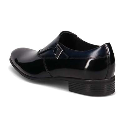 ランバンコレクション LANVIN COLLECTION 異素材MIXプレーンシングルモンク　83504 NAVY 25.0