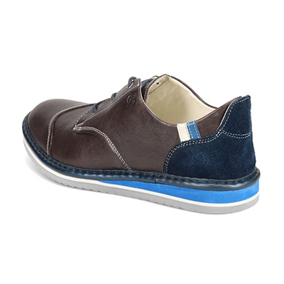 LANVIN en Bleu レースアップ カジュアルシューズ 86474(25.0 D