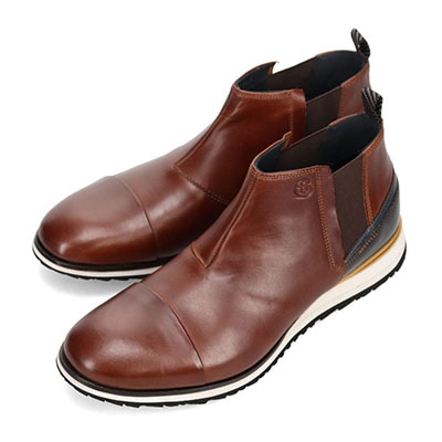 LANVIN en Bleu　スポーツMIX サイドゴアブーツ　86489 BROWN 25.0