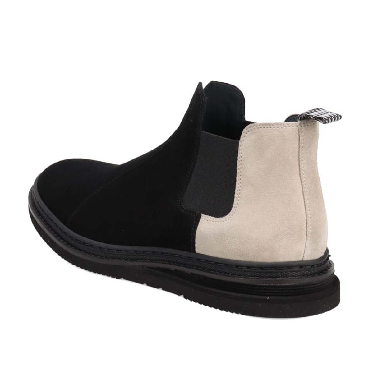 ランバンオンブルー LANVIN en Bleu  カラーコンビネーションサイドゴアブーツ　86556 BLACK 25.0