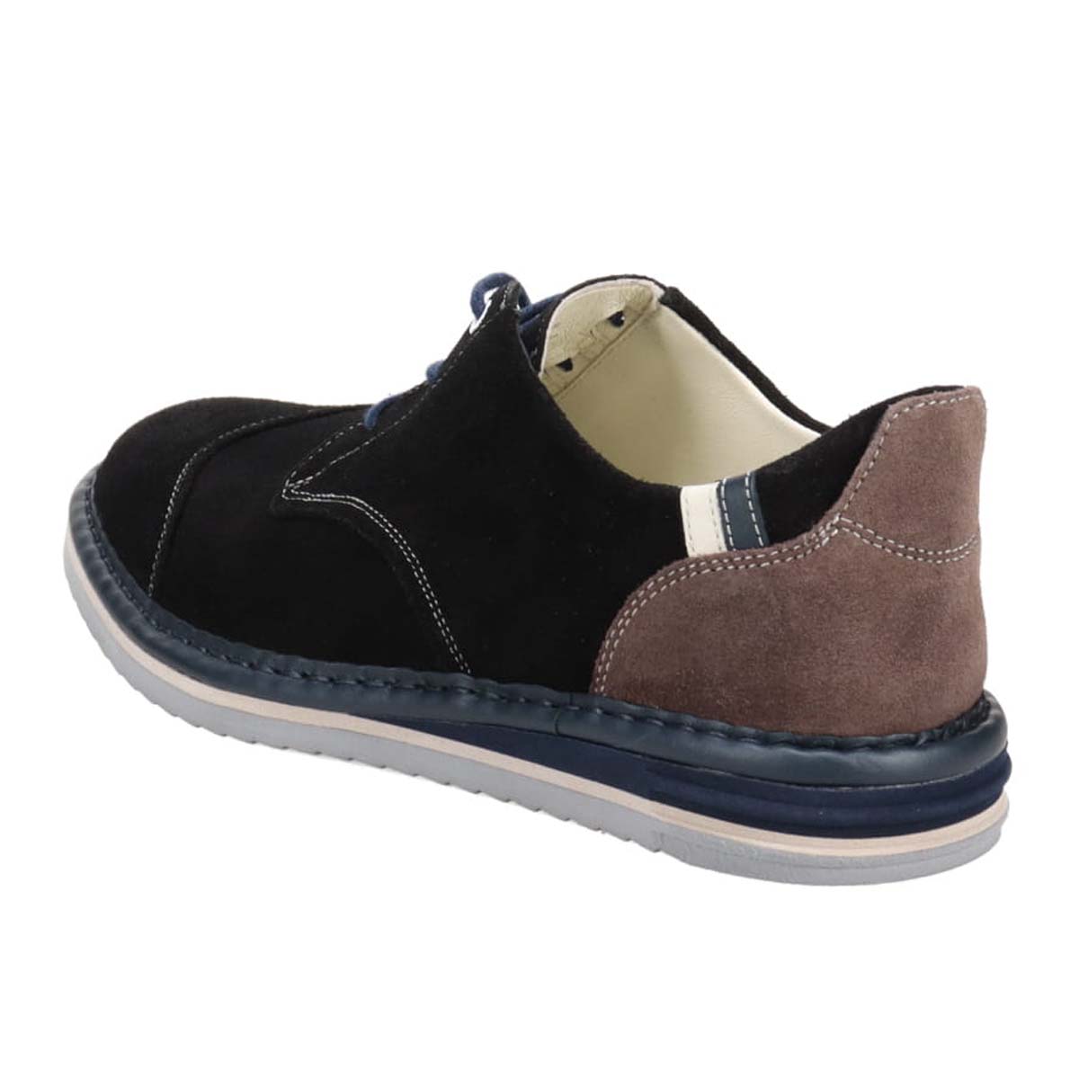 ランバンオンブルー LANVIN en Bleu  アシンメトリーレースアップシューズ　86563 BLACK 25.0