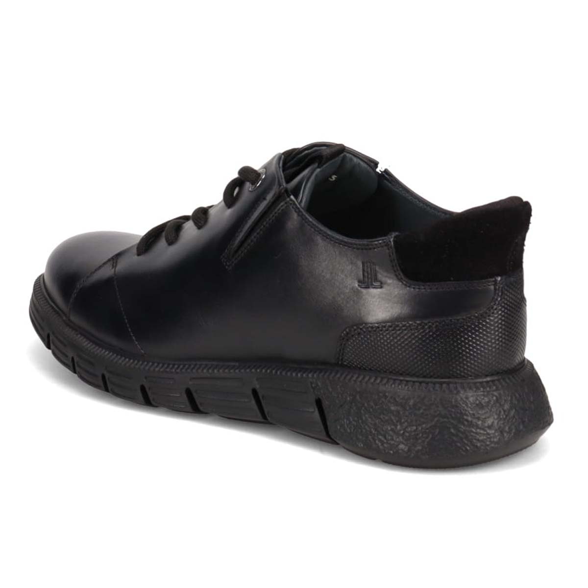 ランバンオンブルー LANVIN en Bleu  カジュアルレザースニーカー　86579 BLACK 25.0