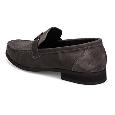 アビーロード ABBEY ROAD ビット金具付きスリッポンビジカジシューズ　AB9513 GRAY-SILKY 25.0