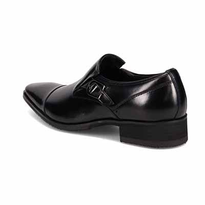 モデロ MODELLO 4ｃｍ４時間防水 ストレートチップスリッポンドレスシューズ　DM1605H BLACK 25.0