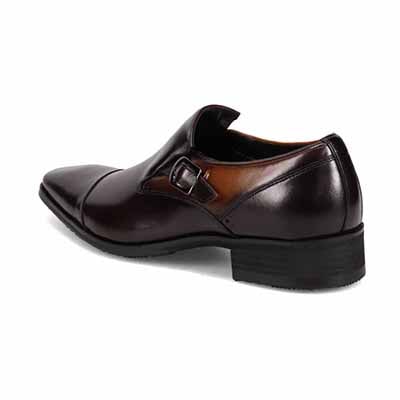 モデロ MODELLO 4ｃｍ４時間防水 ストレートチップスリッポンドレスシューズ　DM1605H D-BROWN/BROWN 25.0