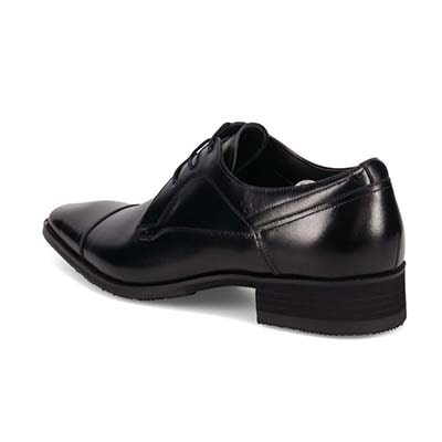モデロ MODELLO 4ｃｍ４時間防水 外羽根ストレートチップドレスシューズ　DM1606H BLACK 25.0