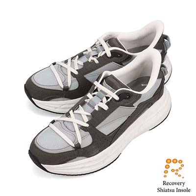 モデロ MODELLO 「Recovery Shiatsu Insole」搭載で指圧効果により血行を115％促進。Recoveryナイロンメッシュスニーカー　DM2754R GRAY/C 25.0