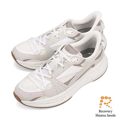 モデロ MODELLO 「Recovery Shiatsu Insole」搭載で指圧効果により血行を115％促進。Recoveryナイロンメッシュスニーカー　DM2754R WHITE/C 25.0