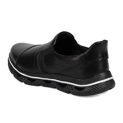 モデロ MODELLO 「Recovery Shiatsu Insole」搭載で指圧効果により血行をよくする。レザースリッポンスニーカー　DM3343R BLACK 25.0