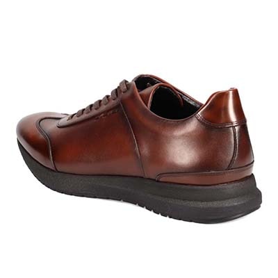 モデロ MODELLO レースアップドレスカジュアルレザースニーカー　DM3405 D-BROWN 25.0