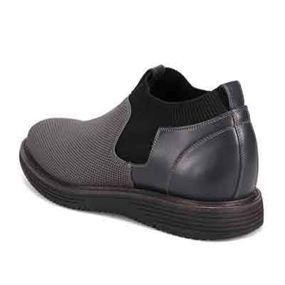 モデロ MODELLO 「Recovery Shiatsu Insole」搭載で指圧効果により血行をよくする。ニットブーティー　DM3416R D-GRAY 25.0