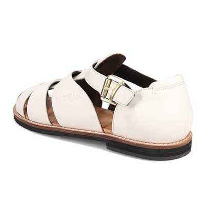 世界初のカバロス加工シリーズ  モデロ MODELLO グルカサンダル　DM5133 WHITE M (25.5～26.0cm)