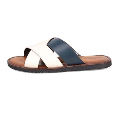 モデロ MODELLO レザーサンダル　DM5316 WHITE/NAVY M(25.0～25.5cm)