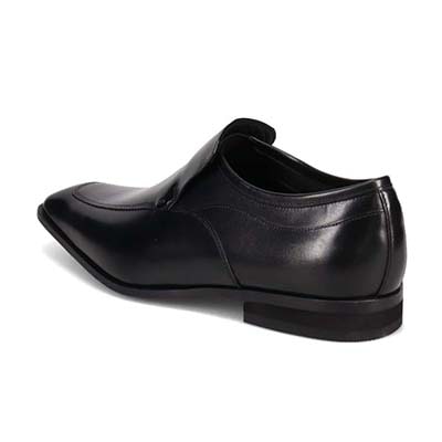 モデロ MODELLO 「リカバリーインソール」搭載で指圧効果により血行を115％促進。ユーチップスリッポンドレスシューズ　DM5522XR BLACK 25.0