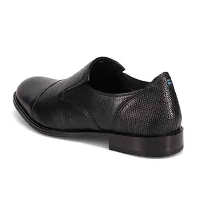 モデロ MODELLO 「Recovery Shiatsu Insole」搭載で指圧効果により血行をよくする。サイドゴア カジュアルスリッポンビジネスシューズ　DM5534XR BLACK 25.0