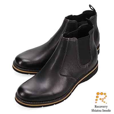モデロ MODELLO 「Recovery Shiatsu Insole」搭載で指圧効果により血行をよくする。サイドゴアカジュアルブーツ　DM5536R BLACK 25.0