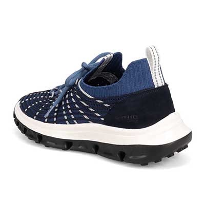 モデロ MODELLO 「リカバリーインソール」搭載で指圧効果により血行を115％促進。Recoveryメッシュニットスニーカー　DM6528R NAVY M