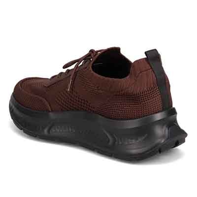 モデロ MODELLO 「Recovery Shiatsu Insole」搭載で指圧効果により血行をよくする。厚底ニット レースアップスニーカー　DM6530R D-BROWN 25.0