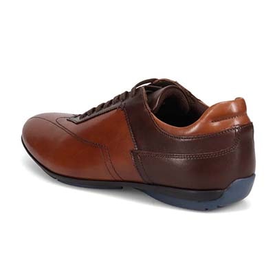 【抗菌消臭機能】モデロ MODELLO  さまざまなシーンに合わせやすい ドレスレザースニーカー DM6922 BROWN/DARKBROWN 25.0