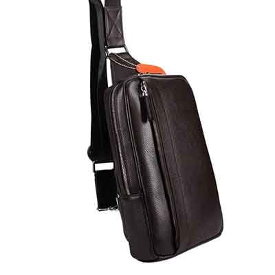 モデロ MODELLO　メンズ本革ボディバッグ　DMB1214 D-BROWN FREE