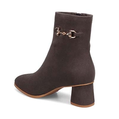 【撥水仕様】モデロ MODELLO ショートブーツ  DML3103 GRAY-SILKY 23.0