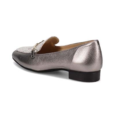 【撥水仕様】モデロ MODELLO スクエアトゥ ビット付きモカパンプス　DML3500 ETHANE/C 23.0