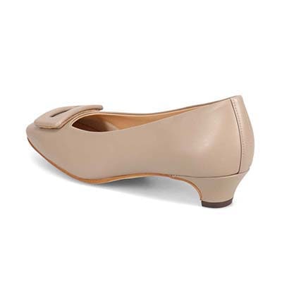 【撥水仕様】モデロ MODELLO 安定感とすっきりを両立させたローヒールパンプス　DML3501 D-BEIGE 23.0