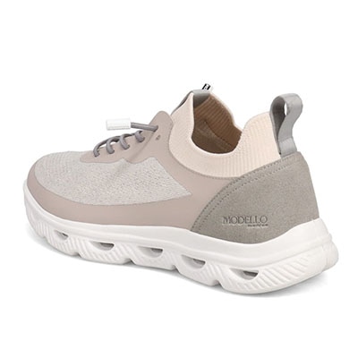 モデロ MODELLO 「リカバリーインソール」搭載で指圧効果により血行を115％促進。Recoveryニットスニーカー　DML4301R L-GRAY 23