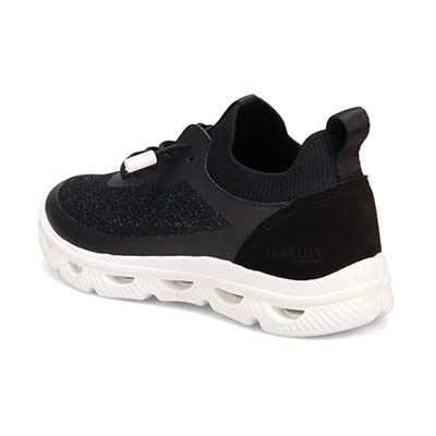 【軽量】モデロ MODELLO 快適な履き心地を追求したスタイリッシュニットテキスタイルスニーカー　DML4301 BLACK 23.0