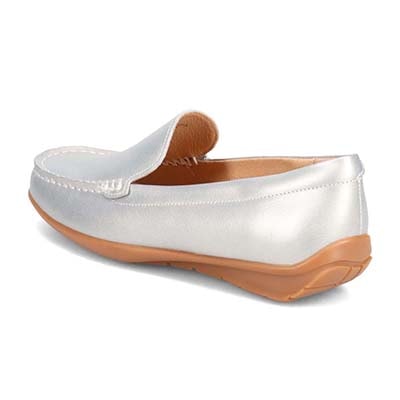 【撥水仕様】モデロ MODELLO スクエアトゥ モカシンシューズ  DML5500 SILVER 23.0