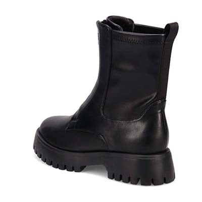 【撥水仕様】モデロ MODELLO COVEROSS Bee 3.5cmヒール タンクソールショートブーツ  DML5504 BLACK 23.0