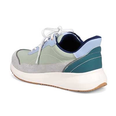 モデロ MODELLO 「リカバリーインソール」搭載で指圧効果により血行を115％促進。Recovery軽量ソールナイロンスニーカー　DML6067R GREEN 23.0